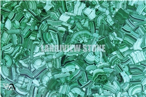 Malachite Semiprecious Tiles Slabs Flooring