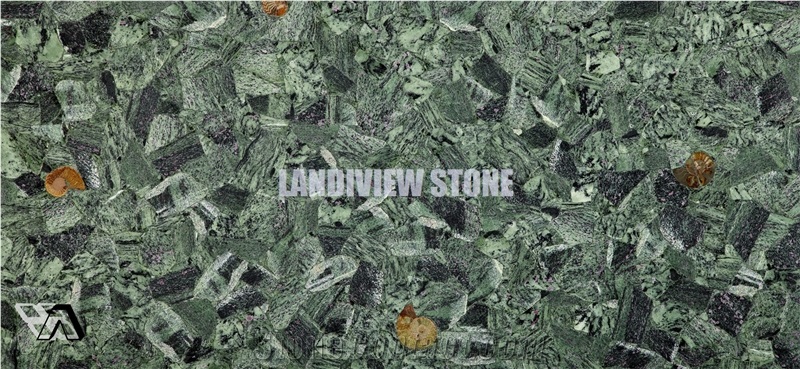 Red Emerald Semiprecious Tiles Slabs Wall Flooring