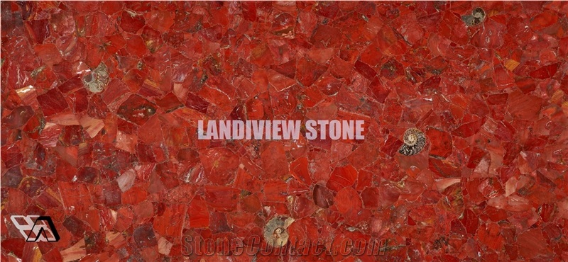 Red Jasper Gemstone Tiles Slabs Wall Flooring
