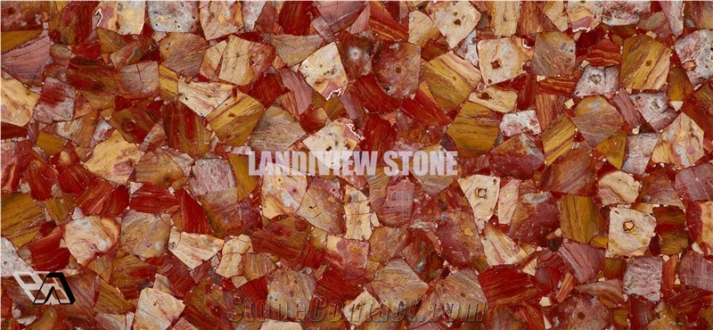 Red Jasper Semiprecious Tiles Slabs Flooring