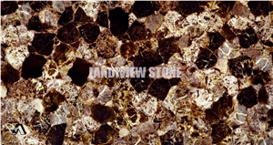 Smoke Crystal Backlit Tiles Slabs Flooring Wall