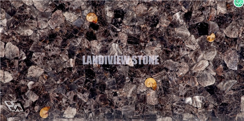 Smoke Crystal Semiprecious Tiles Slabs Flooring
