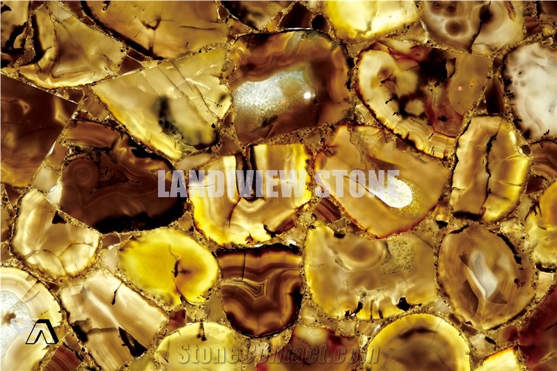 Uruguay Agate Backlit Semiprecious Tiles Slabs