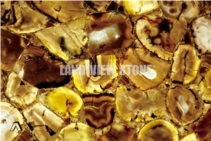 Uruguay Agate Backlit Semiprecious Tiles Slabs