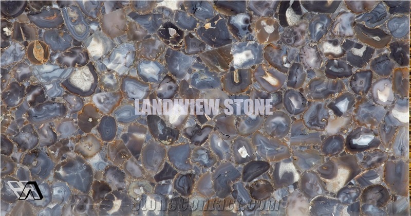 Uruguay Agate Semiprecious Tiles Slabs Flooring