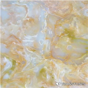 Artificial Onyx Polished Translucent Resin Panel