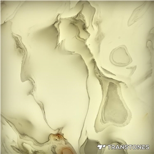 Artificial White Onyx Alabaster Translucent Stone