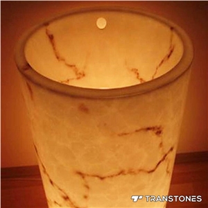 Backlit Resin Panel Customized Sized Column