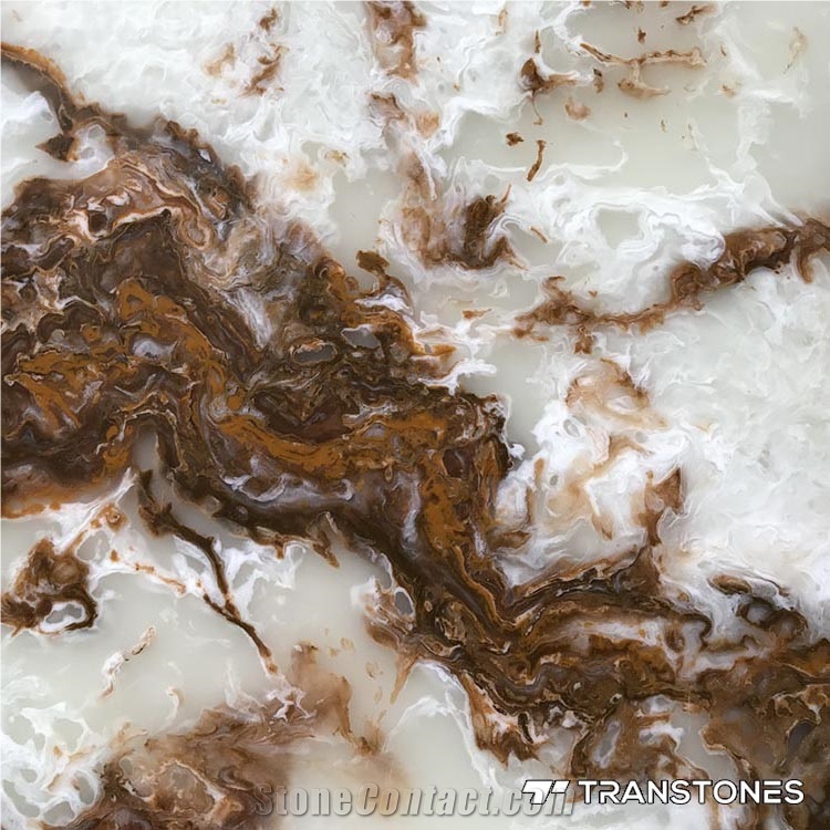 Crystallized Onyx Stone Artificial Alabaster Slab