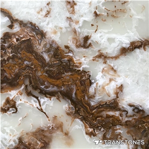 Crystallized Onyx Stone Artificial Alabaster Slab
