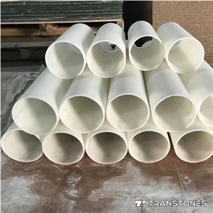 Engineered Stone Columns White Onyx Alabaster