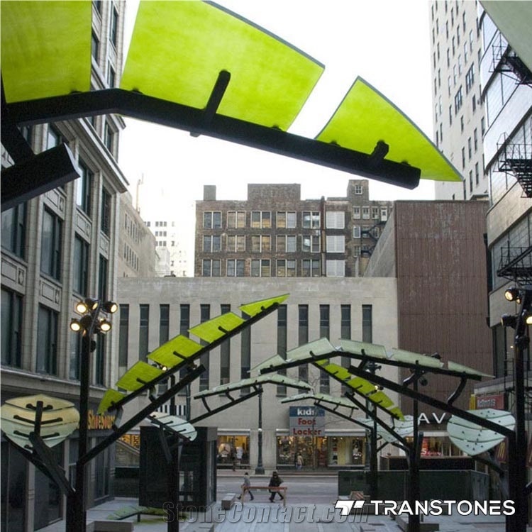 Green Customized Size Acrylic Resin Panels