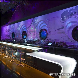 Translucent 4X8ft Acrylic Sheet For Bar Counter