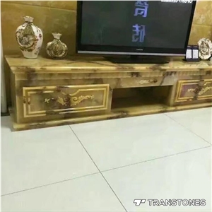 Translucent Artificial Marble Stone Slab