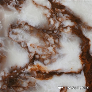 Translucent Faux Onyx Crystallized Stone Slab Translucent Faux Onyx Crystallized Stone Slab