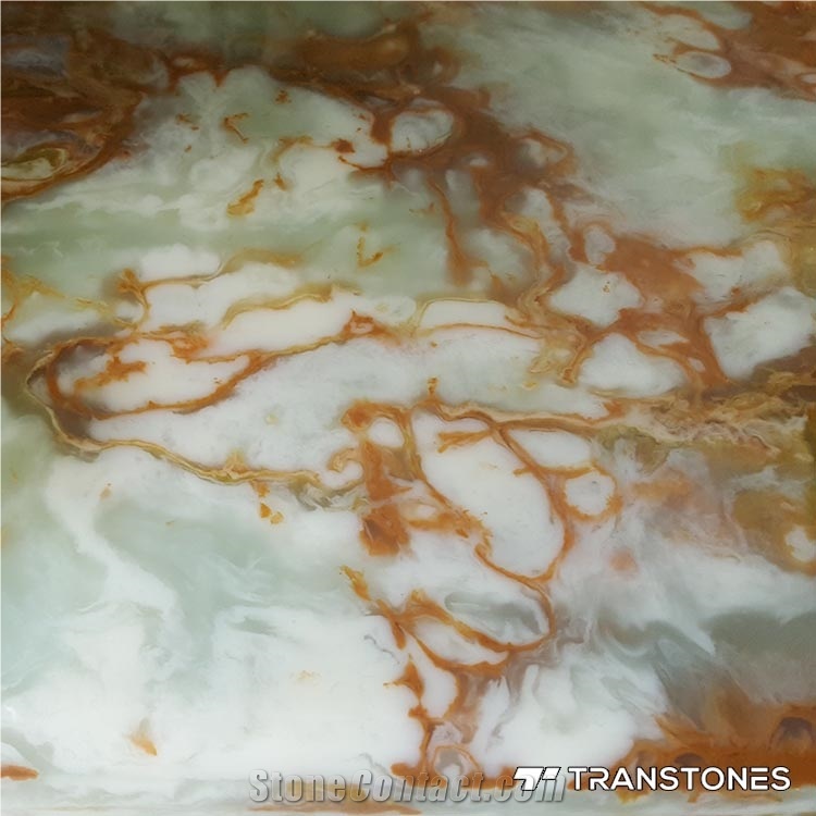 Transparent Artificial Stone Wall Covering Slab