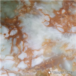 Transparent Artificial Stone Wall Covering Slab