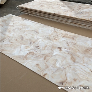 Transtones Yellow Artificial Onyx Walling Tiles
