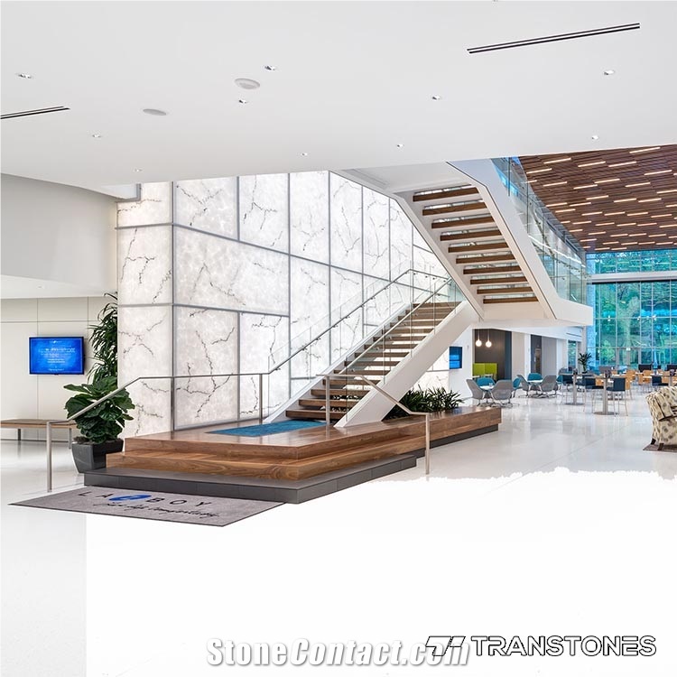 White Alabaster Interior Decors Walling Transtones