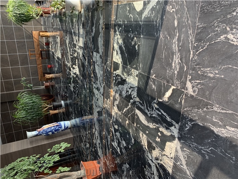 Cosmic Black Granite Tiles for Flooring Covering