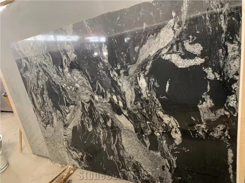 Cosmic Black Granite Tiles for Flooring Covering