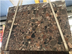 Inexpensive Colorful Red Granite Stone Flooring