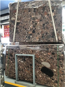 Inexpensive Colorful Red Granite Stone Flooring