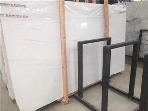 Polished Dolomite White Marble Tile