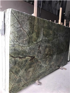 Rainforest Green Marble Slab