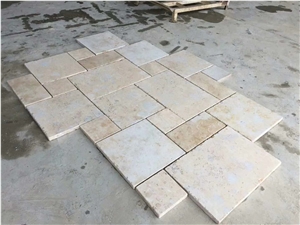 Classic Beige Limestone Tiles and Pattern