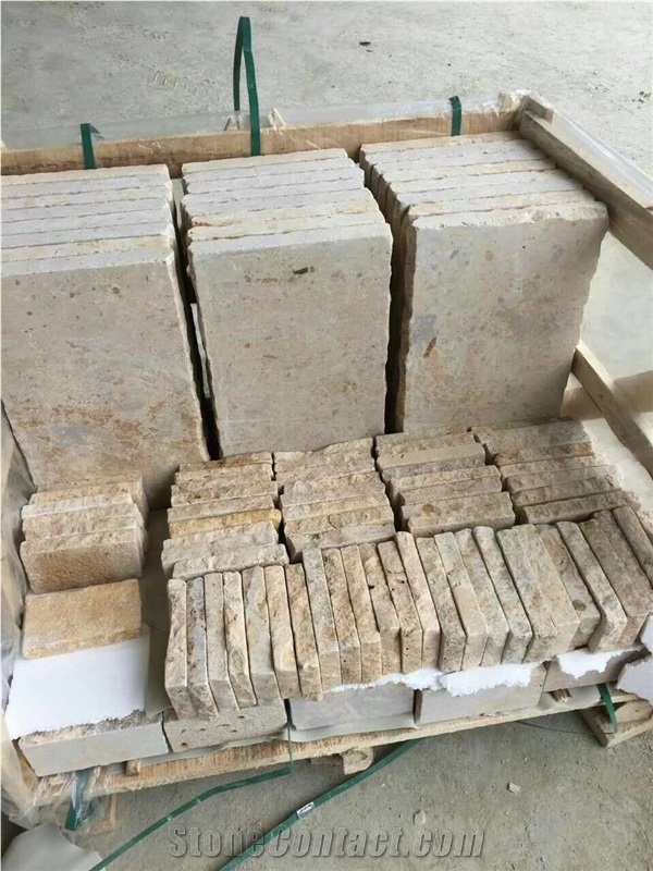 Classic Beige Limestone Tiles and Pattern