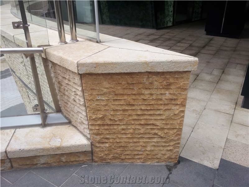 Limestone Wall Pattern Panel