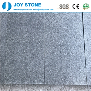 G684 Black Basalt Stone Cladding Wall Tiles Flamed