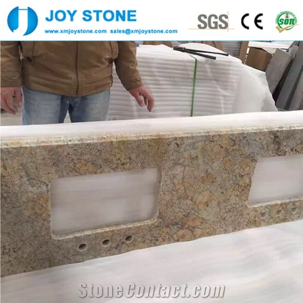 Polished Golden Diamond Granite Bar Top Countertop