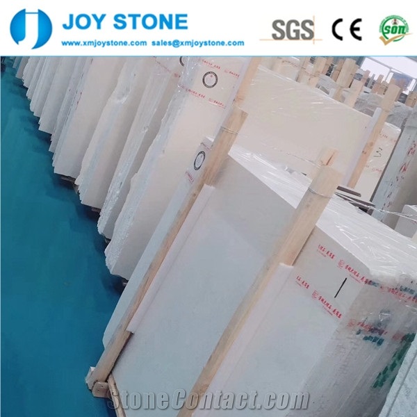 Turkish White Limestone Polish Big Slabs for Sale