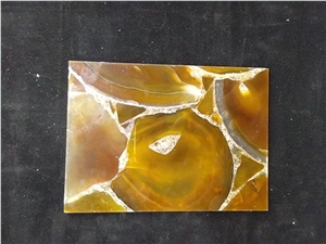 Backlight Natural Orange Agate Wall Decor Panels
