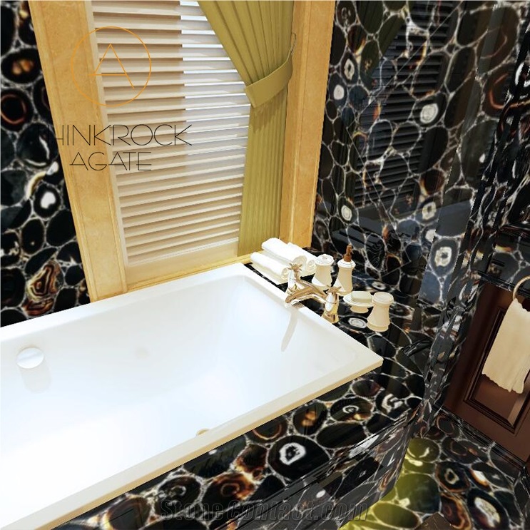 China Black Agate for Countertops