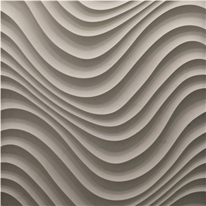 Curl 3d Carved Marble Wall Panel