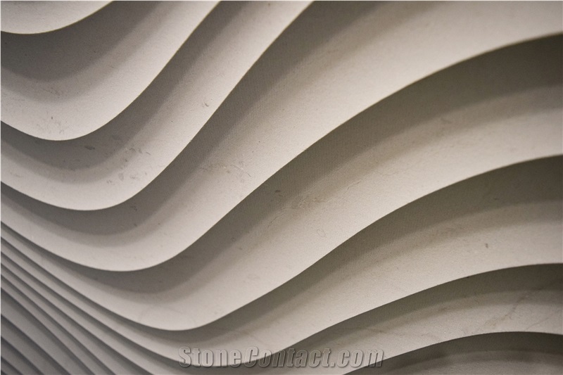 Curl 3d Carved Marble Wall Panel