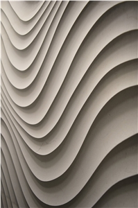 Curl 3d Carved Marble Wall Panel