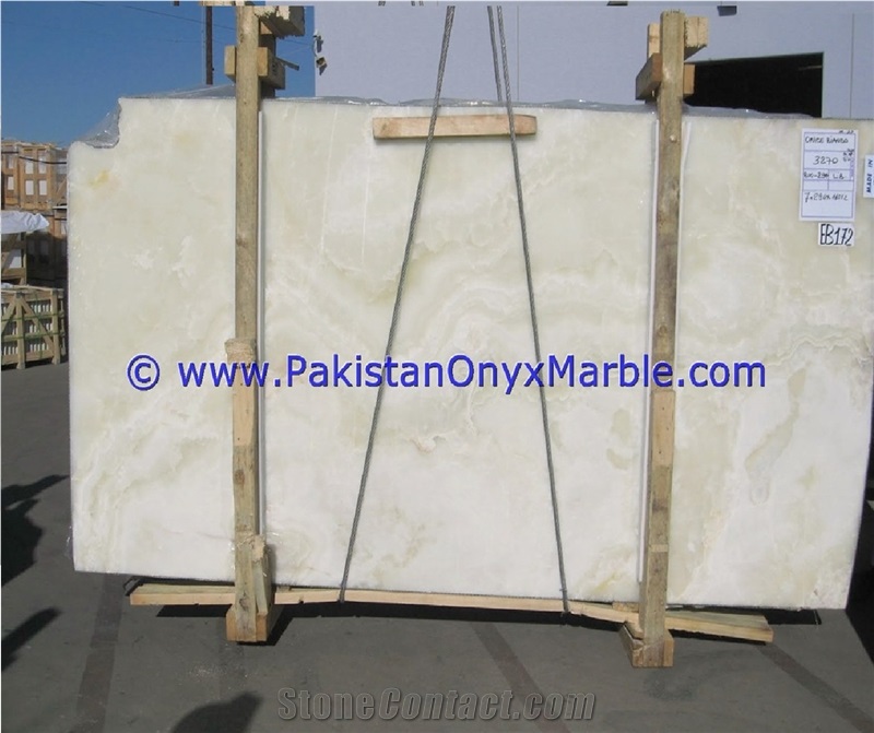 Afghan White Onyx Slabs