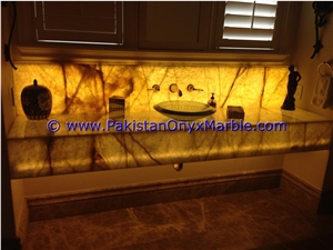 Backlit Onyx Bathroom Vanity Tops & Vessel Sinks Backlit Onyx Bathroom Vanity Tops & Vessel Sinks