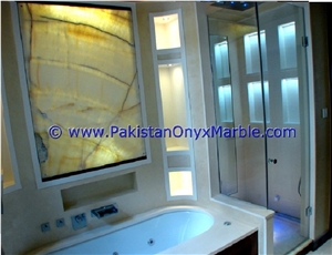 Backlit Onyx Bathroom Vanity Tops & Vessel Sinks