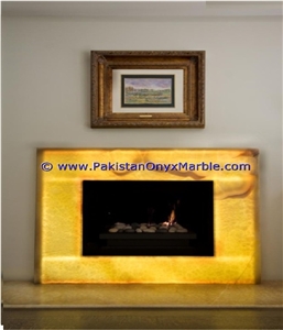 Backlit Onyx Fireplaces Backlit Onyx Fireplaces