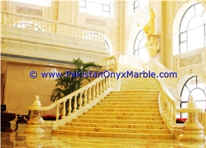 Backlit Onyx Stair Steps Risers