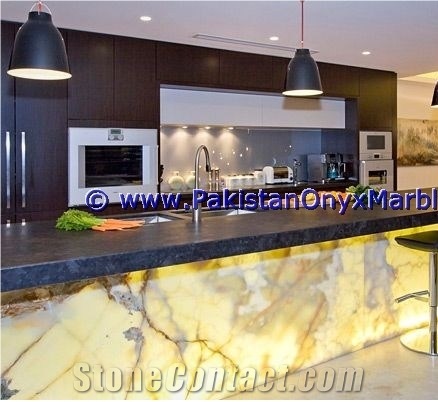 Backlit Onyx Tables Tops Dining & Coffee Tables