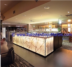 Backlit Onyx Tables Tops Dining & Coffee Tables