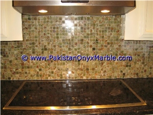 Dark Green Onyx Mosaic Tiles Collection