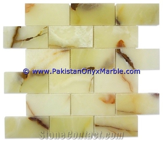 Light Green Onyx Mosaic Tiles Collection
