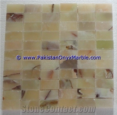 Light Green Onyx Mosaic Tiles Collection